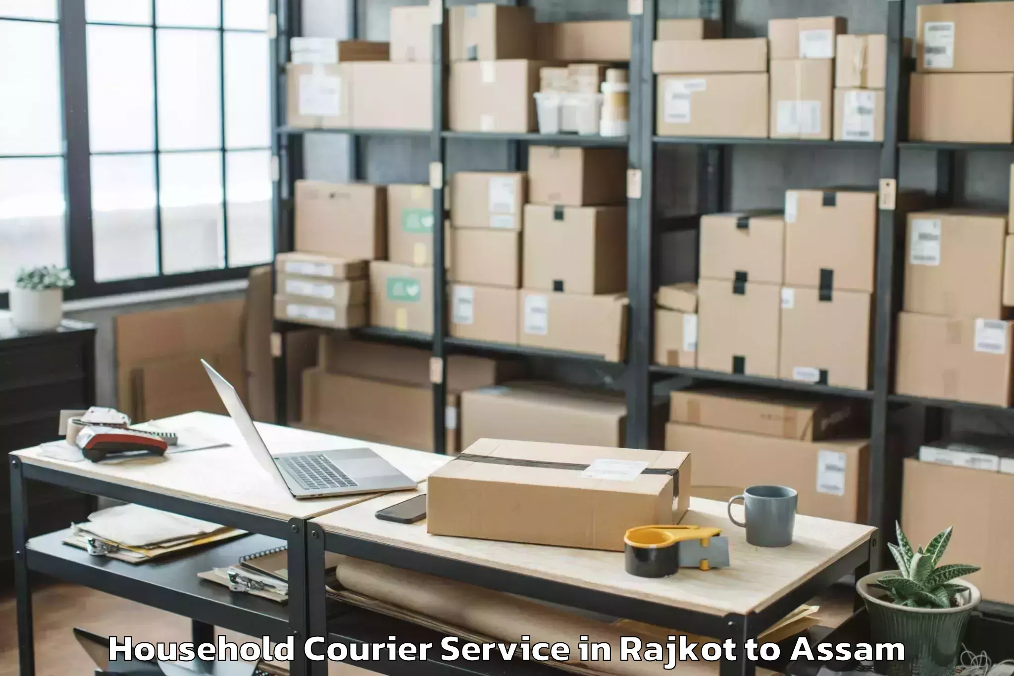 Affordable Rajkot to Rupai Siding Household Courier